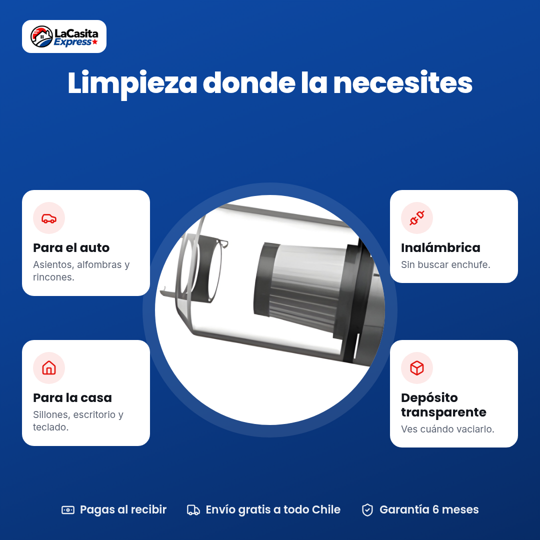 AspiraGo™ Aspiradora y Soplador Portátil 2 en 1